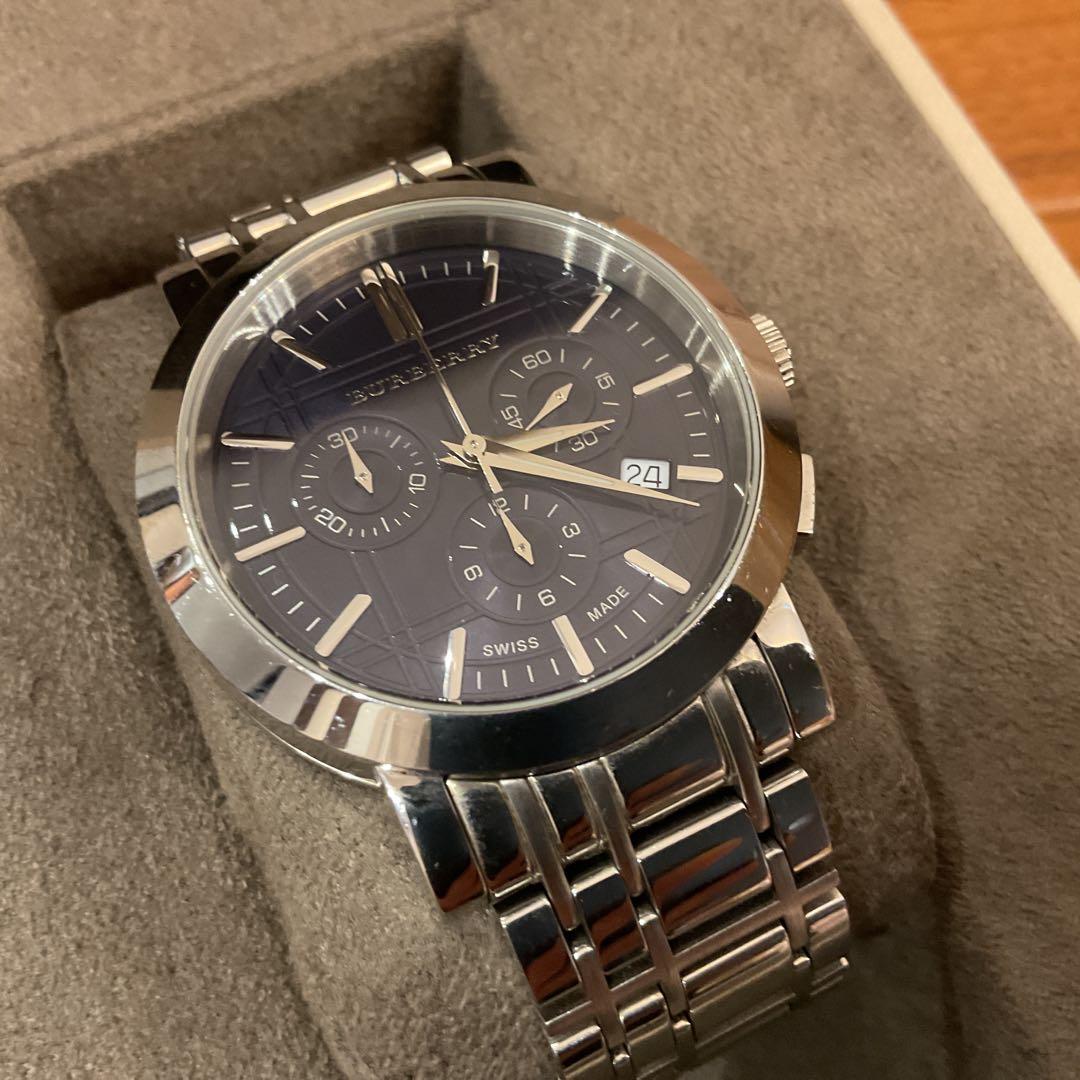 BURBERRY BU1360 ネイビー　（箱ありコマ付き）
