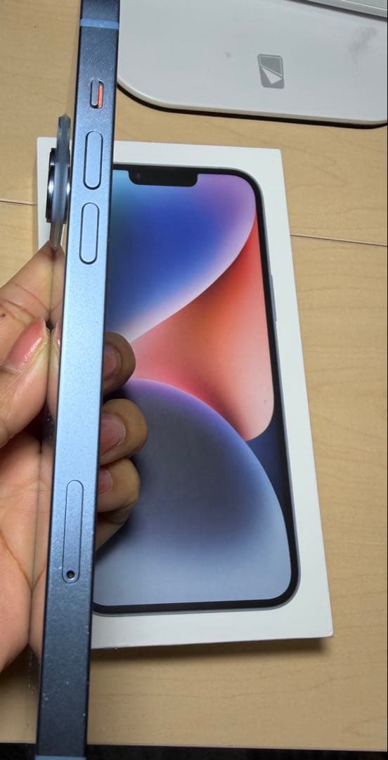 iPhone 14plusブルー 128GB simフリ