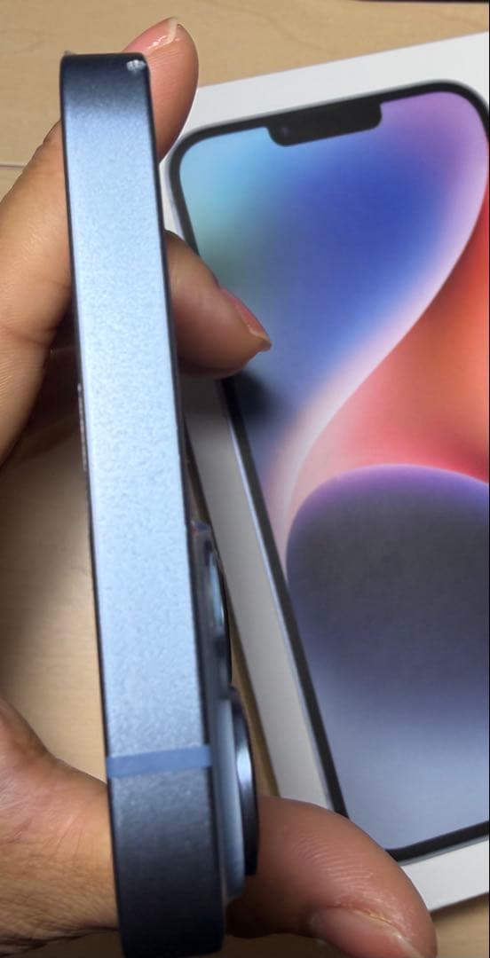 iPhone 14plusブルー 128GB simフリ