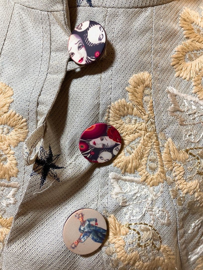 Desigual × シルクドソレイユ コラボ 刺繍コート大きいサイズ