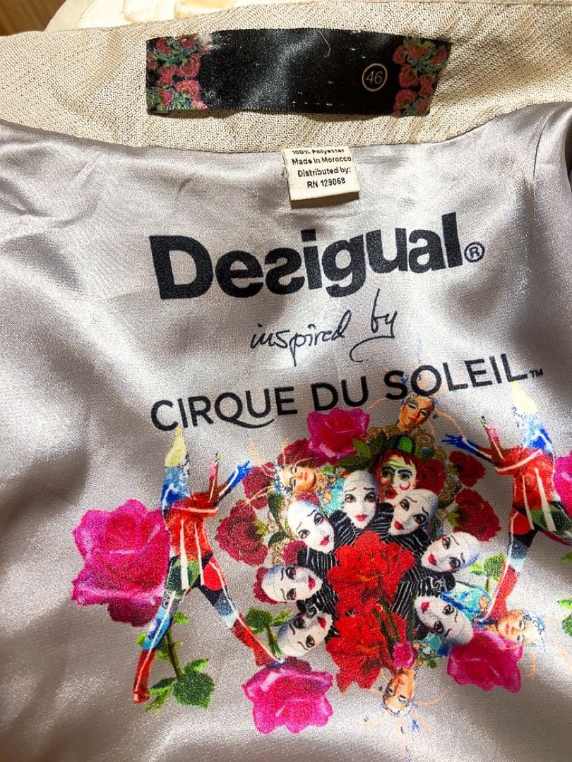 Desigual × シルクドソレイユ コラボ 刺繍コート大きいサイズ