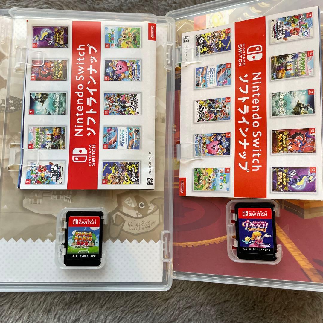 2本セット　プリンセスピーチ Showtime! ペーパーマリオ