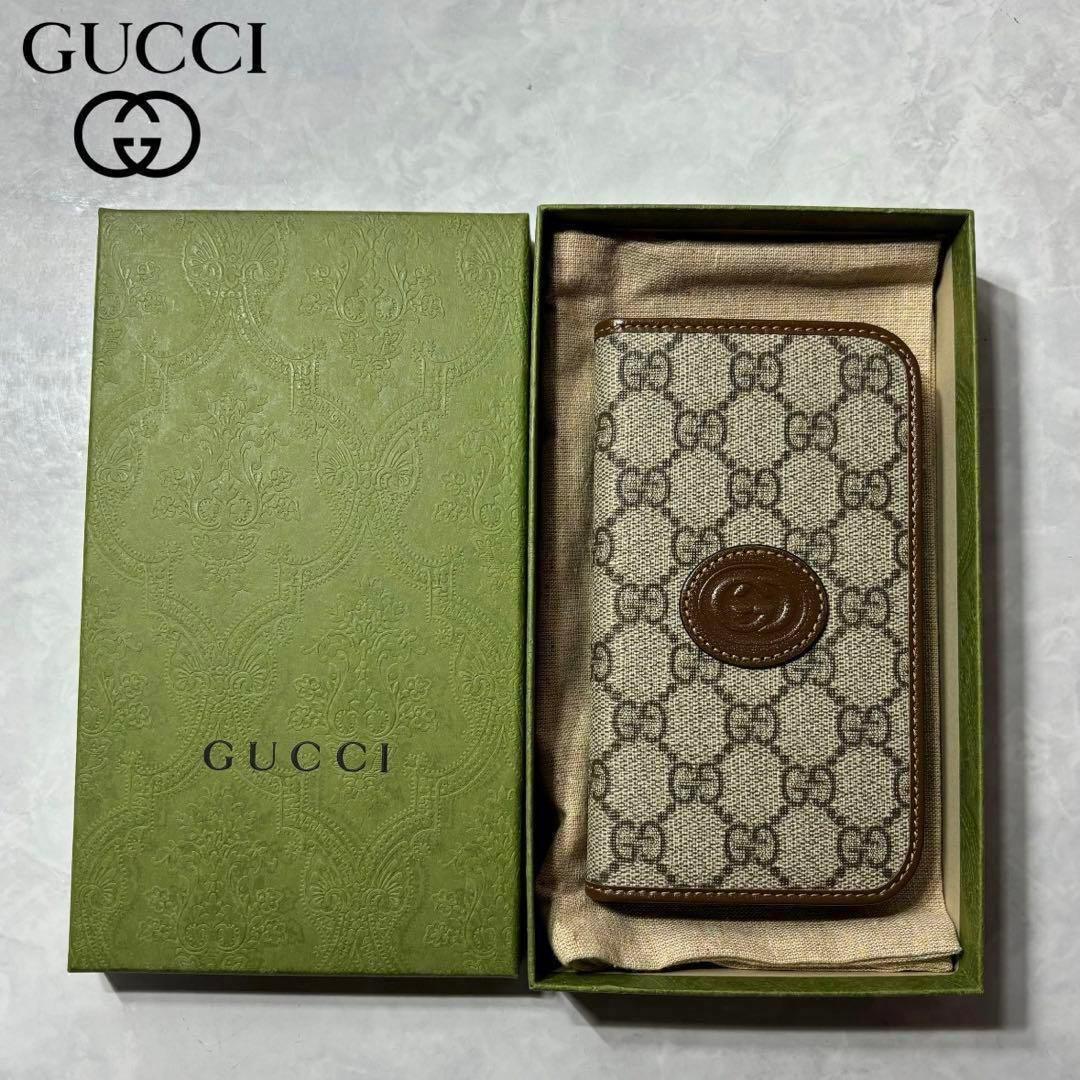 グッチ GG スプリーム PVC レザー iPhone 15 ケース ベージュ