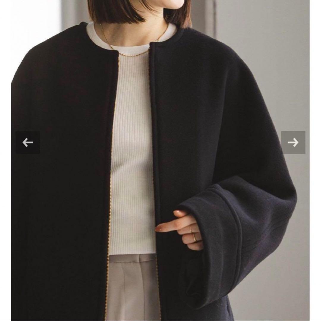 Noble MTRショートケープブルゾン ブラック