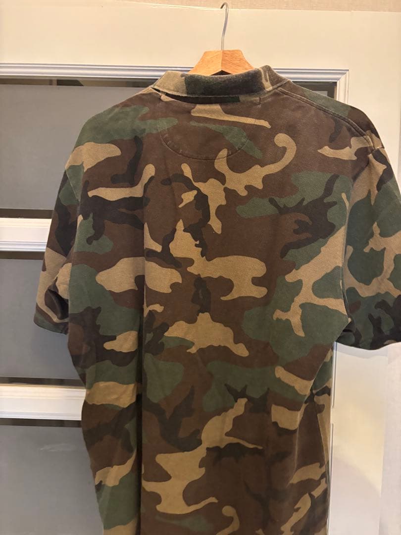 Supreme Washed Camo Polo Mサイズ