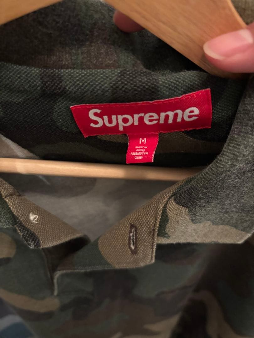 Supreme Washed Camo Polo Mサイズ