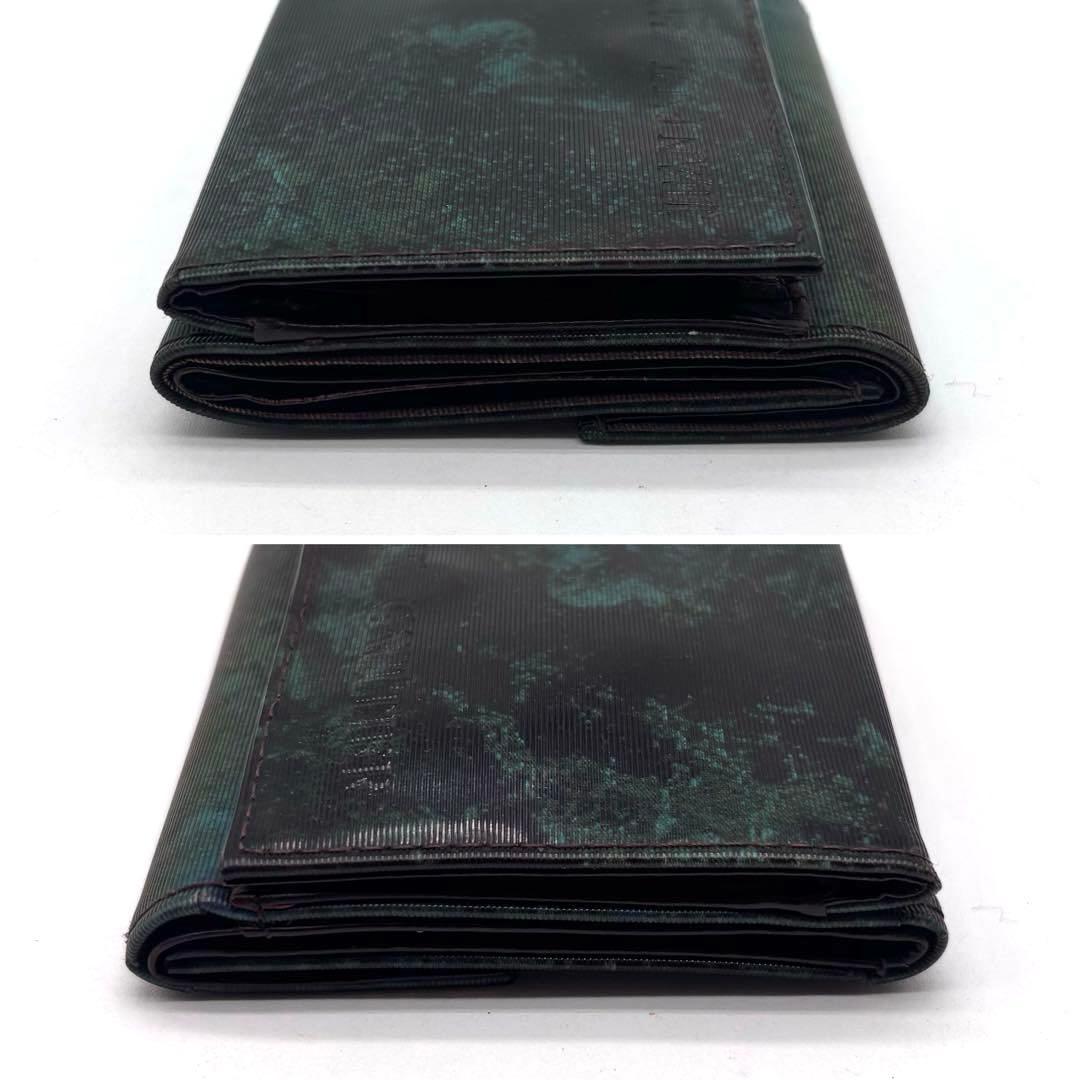 ✨希少✨ジャンポールゴルチエ　Vサイバー　二つ折り財布　玉虫色　archive