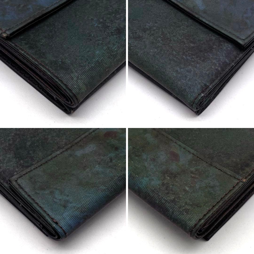 ✨希少✨ジャンポールゴルチエ　Vサイバー　二つ折り財布　玉虫色　archive