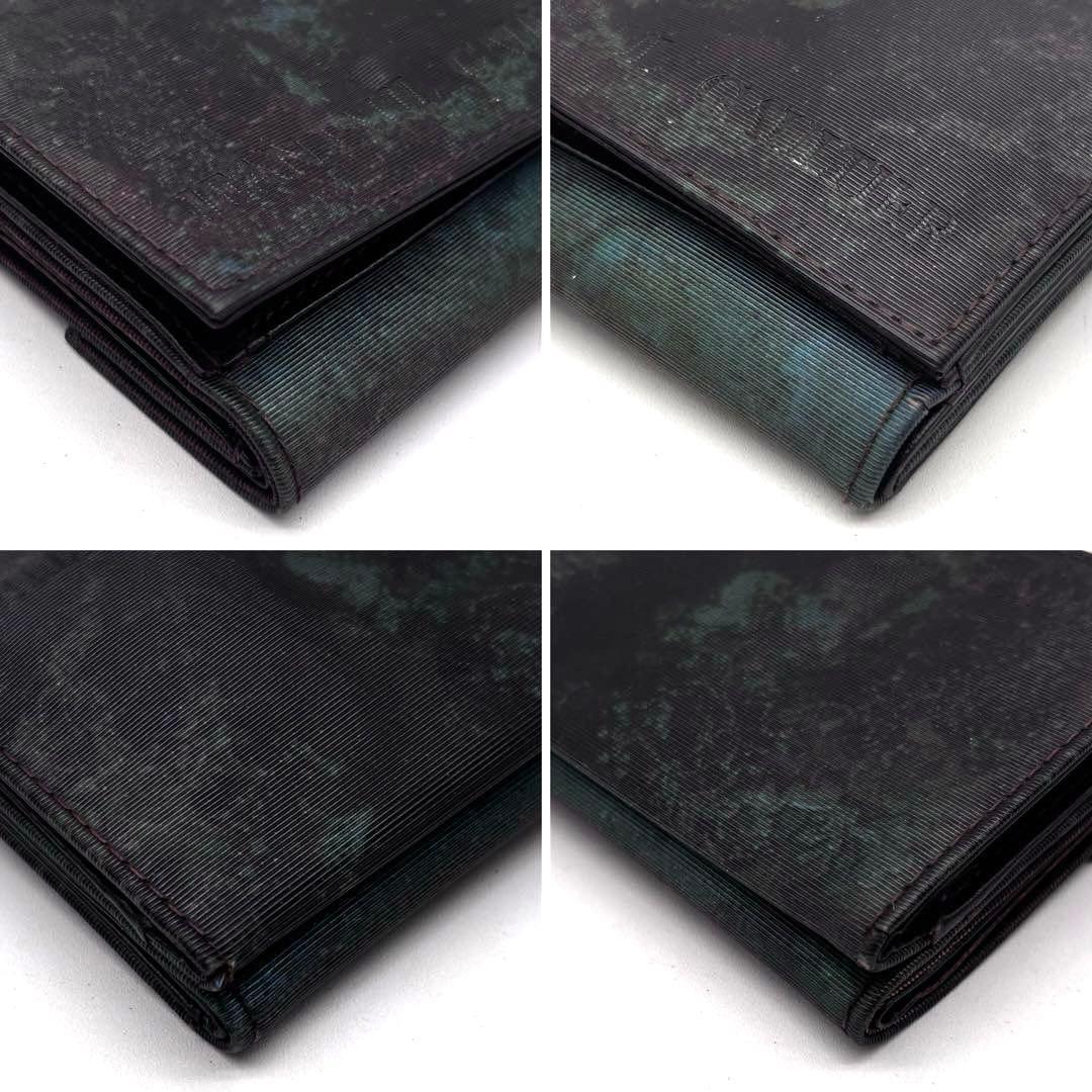 ✨希少✨ジャンポールゴルチエ　Vサイバー　二つ折り財布　玉虫色　archive