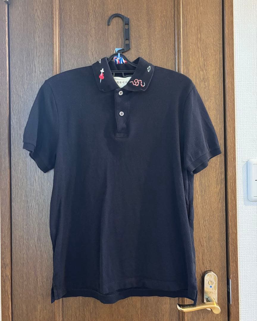 GUCCI ネイビー　ポロシャツ