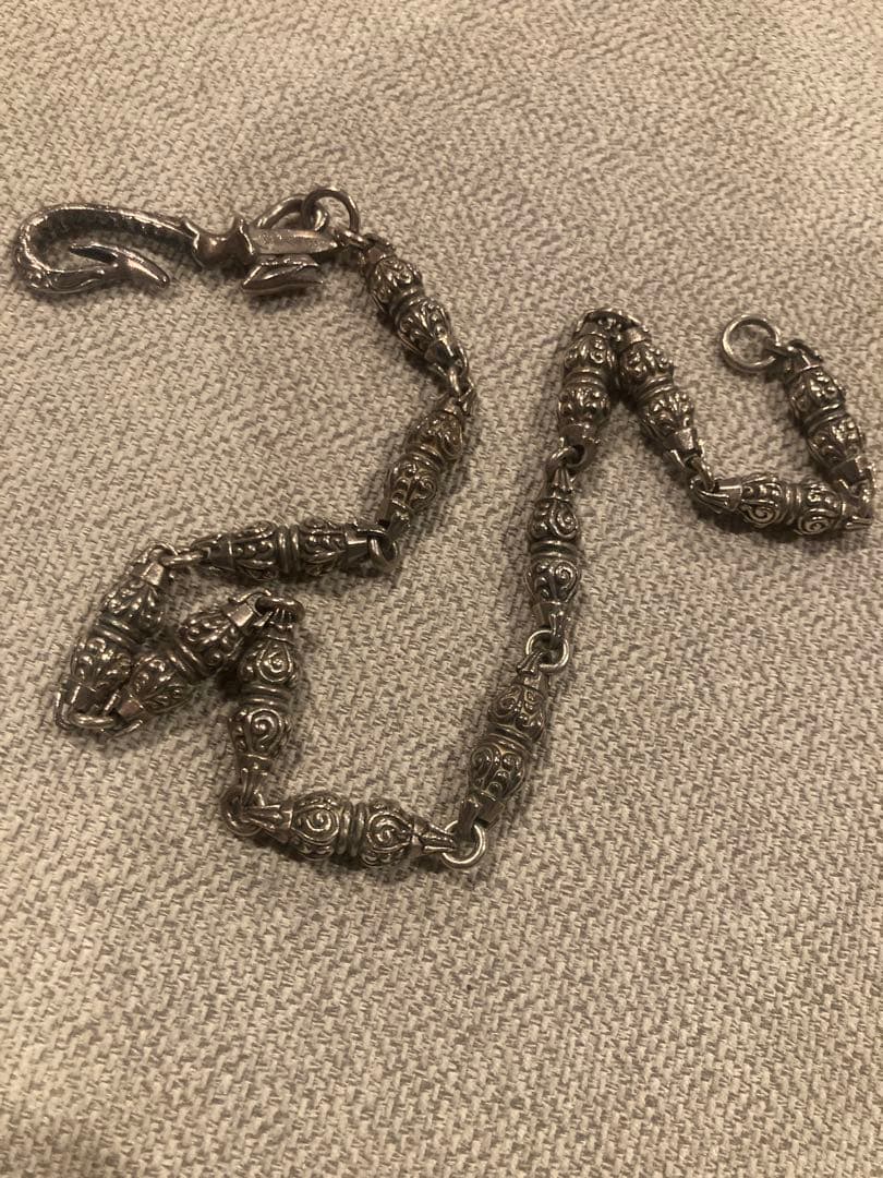 ウォレットチェーン ブランド不明　ダブルローラー　ヌードル　ダガー