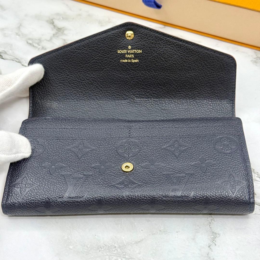 【美品】ルイヴィトン 長財布 アンプラント ポルトフォイユ サラ