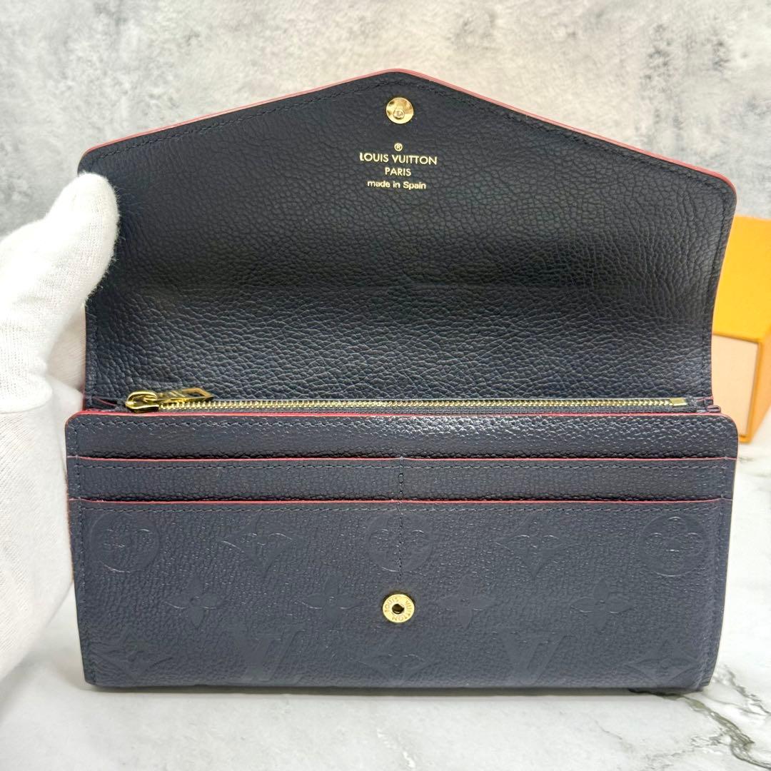 【美品】ルイヴィトン 長財布 アンプラント ポルトフォイユ サラ