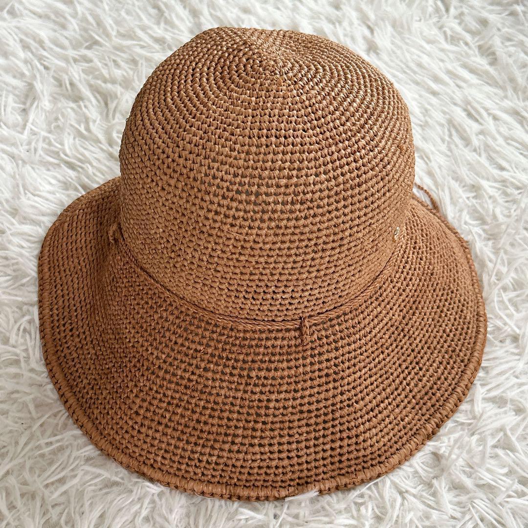 ヘレンカミンスキー　プロバンス　ラフィアハット　　ブラウン