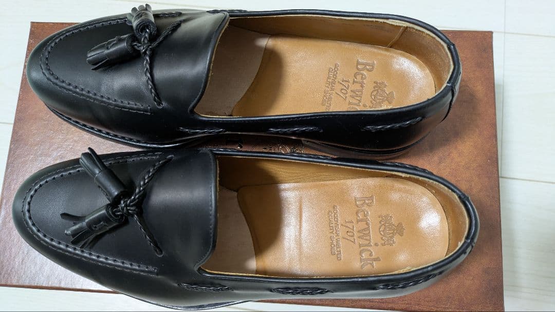 g*e様 Berwick 4340BCDABK ローファー25.5cm