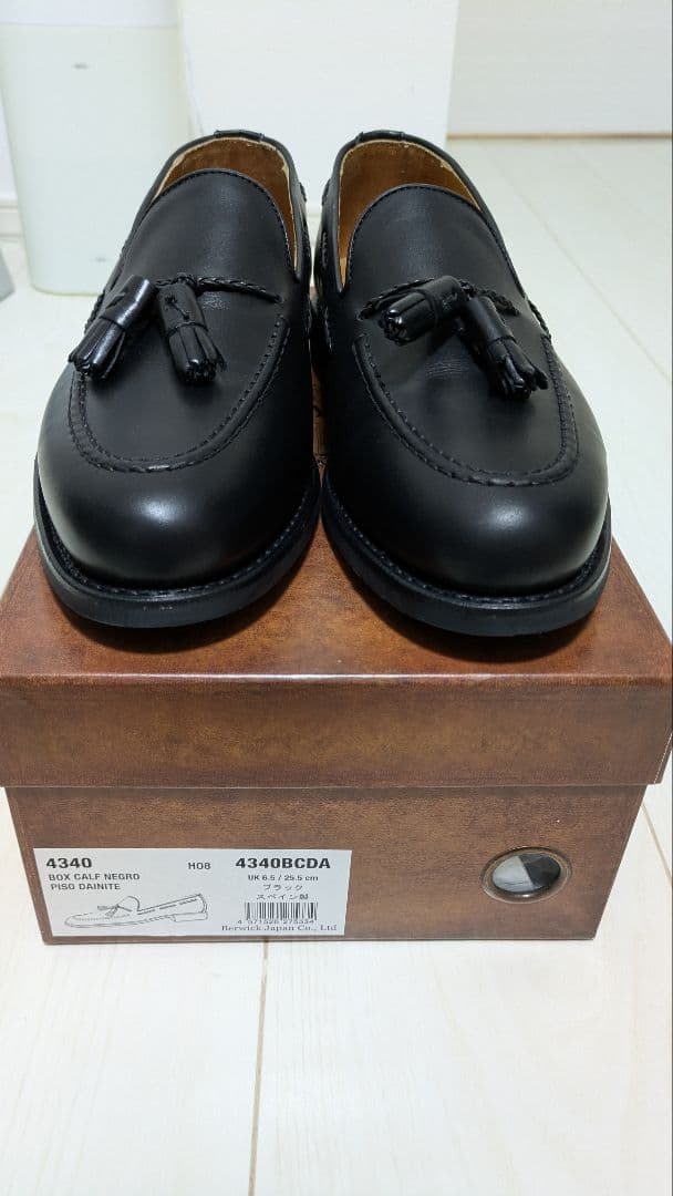 g*e様 Berwick 4340BCDABK ローファー25.5cm