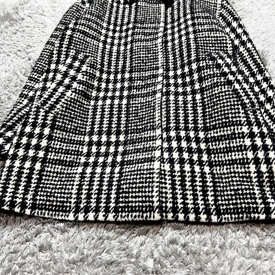 SWINSWING アルパカ混 千鳥格子 チェスターコート L相当　美品