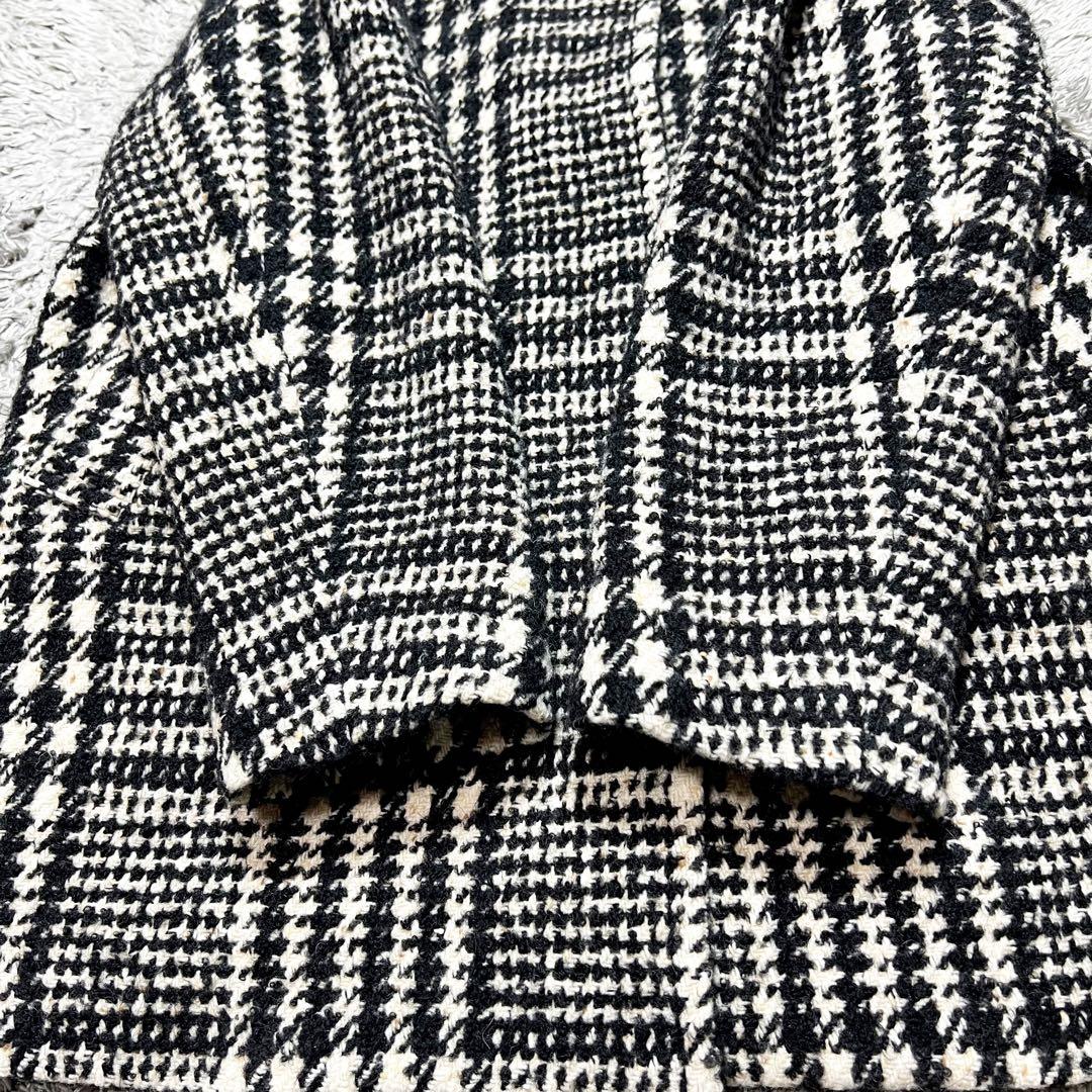 SWINSWING アルパカ混 千鳥格子 チェスターコート L相当　美品