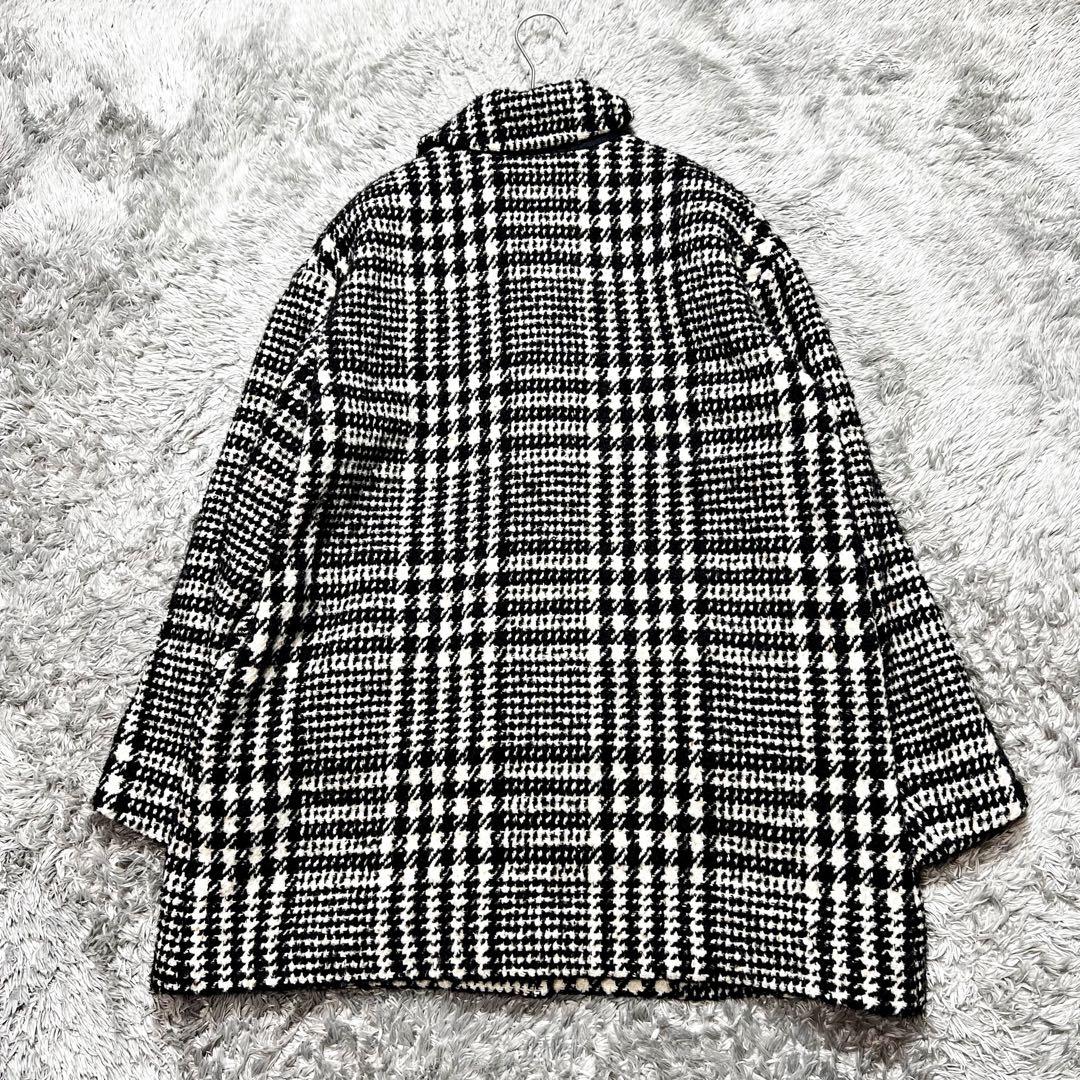 SWINSWING アルパカ混 千鳥格子 チェスターコート L相当　美品