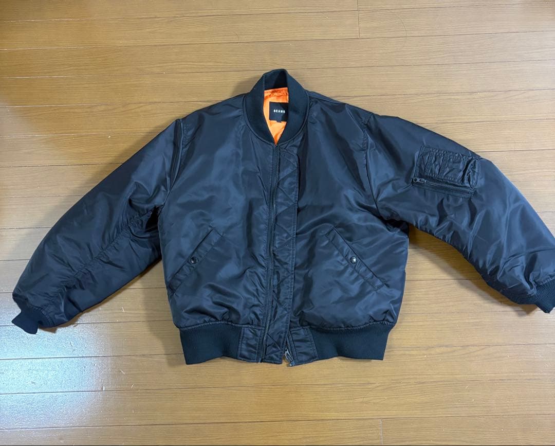 BEAMS MA-1 ブラック