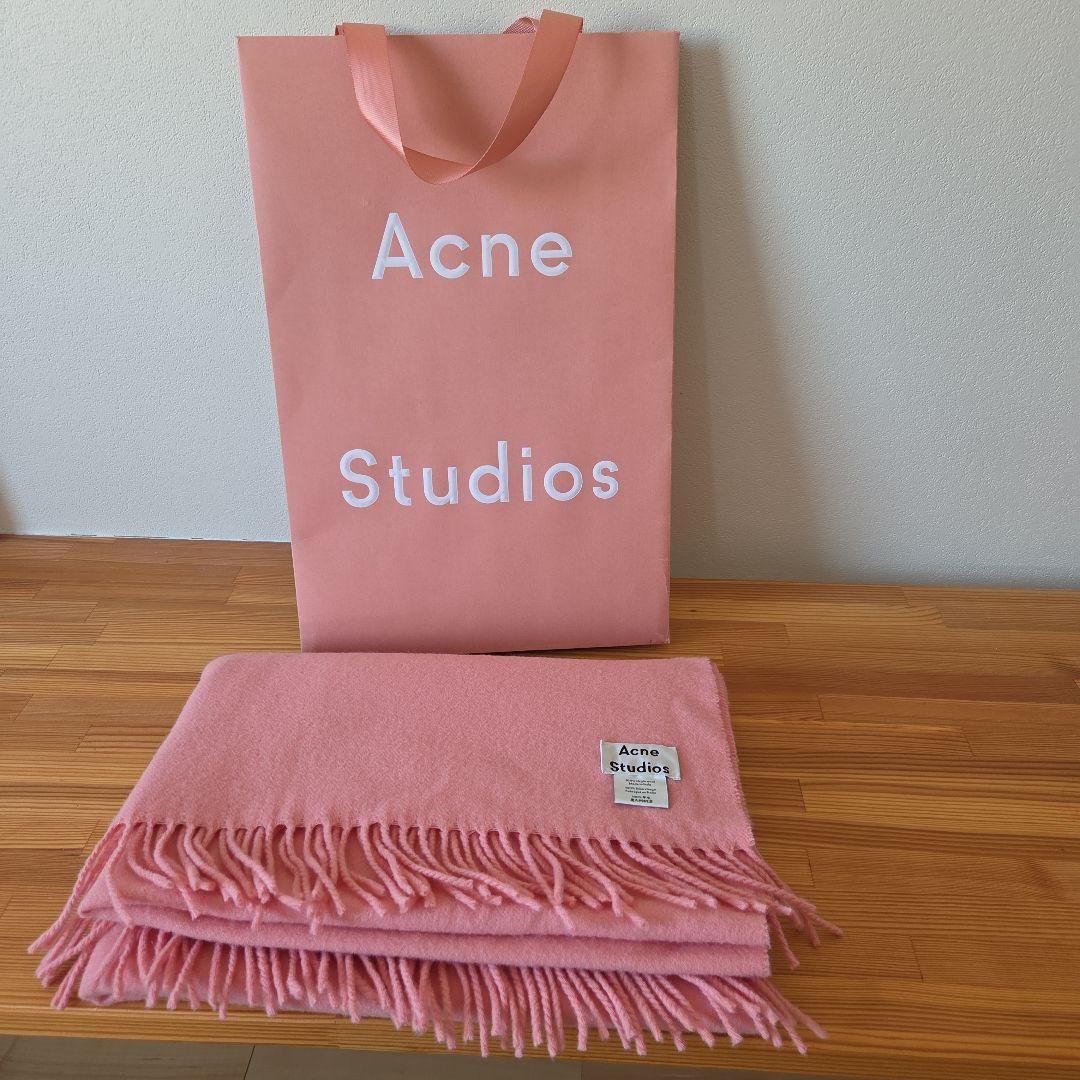 Acne Studios ピンク マフラー 200×70 cm