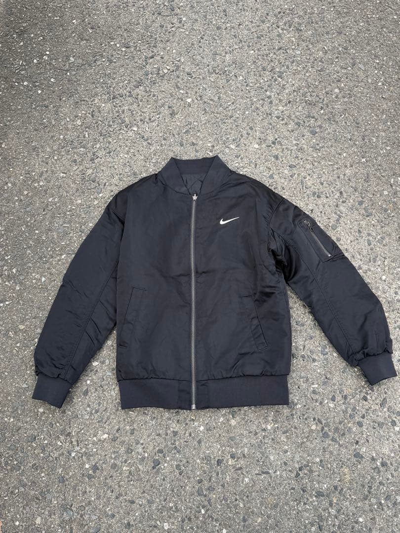 Nike ブラック MA-1 フライトジャケットNIKE 2way