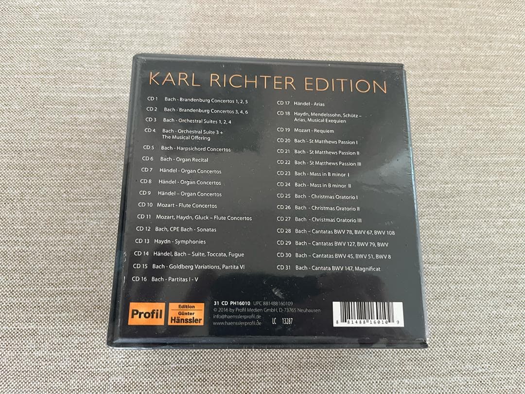【未開封】【31枚】KARL RICHTER EDITION（カール・リヒター）