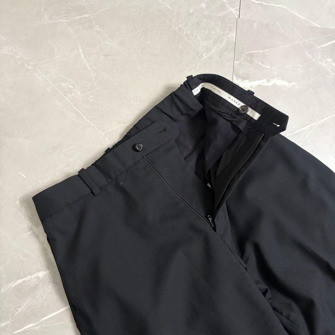 MARKAWARE スラックス　ブラック　トロピカルウール　サイズ2