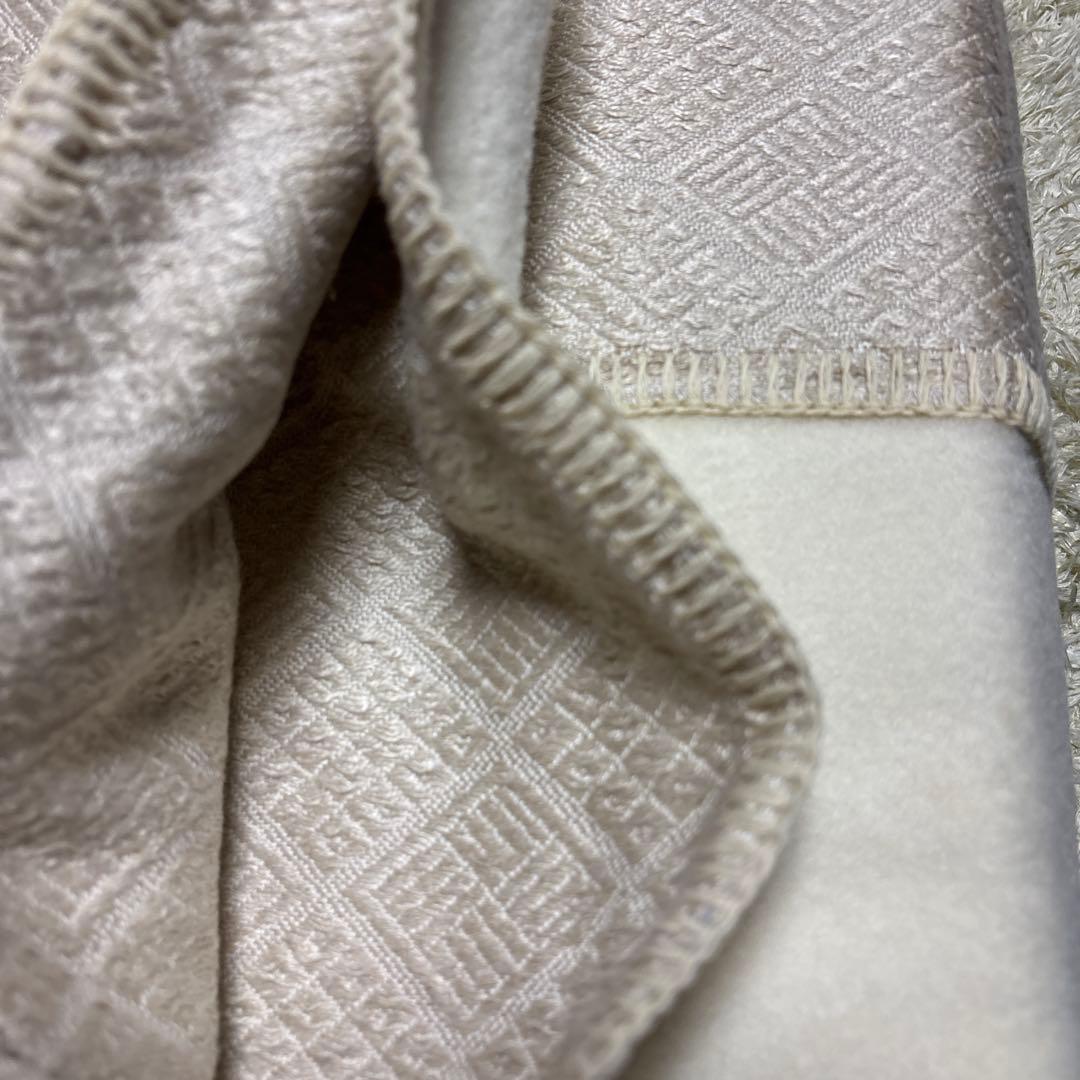 シルク毛布 絹毛布 絹100% 麻100% 絹麻 クリーム ベージュ 日本製