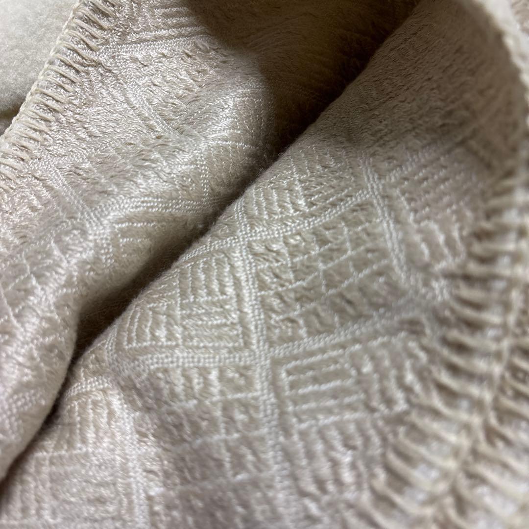 シルク毛布 絹毛布 絹100% 麻100% 絹麻 クリーム ベージュ 日本製