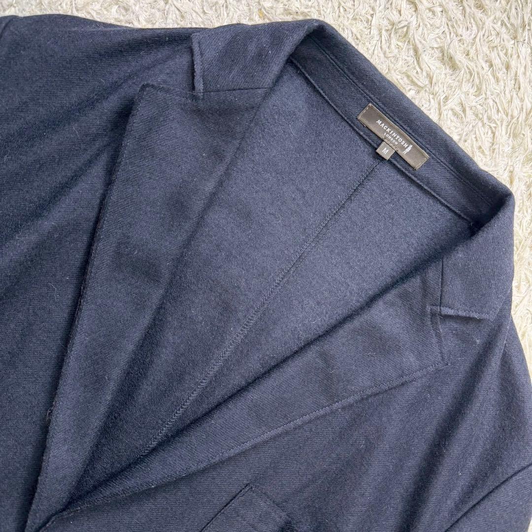 銀ボタン 刻印入り◎マッキントッシュロンドン 紺ブレ アンコン ウール メンズM