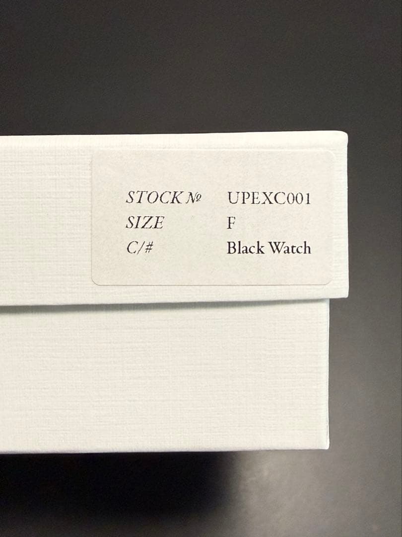 UNKNOWN PRODUCTS レザーペーパーバッグ(小) ブラックウォッチ柄