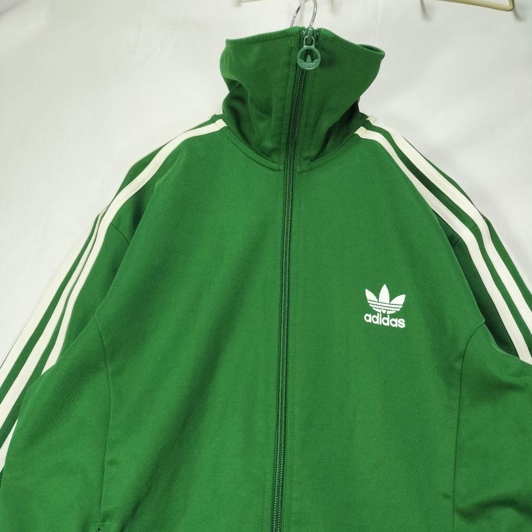 ★人気　アディダス　トラックジャケット　ヨーロッパ　ジャージ　グリーン　L