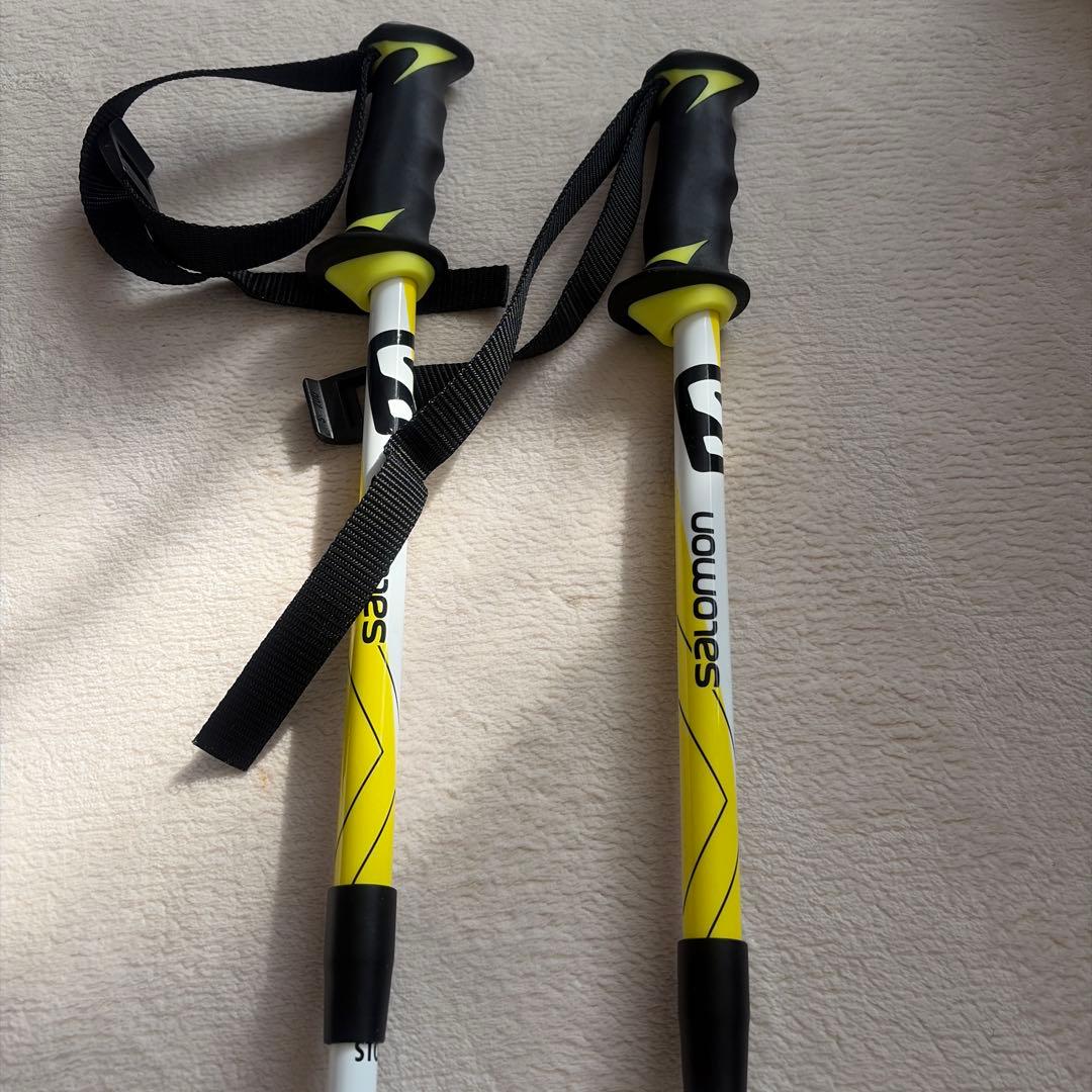 SALOMON サロモン★スキーストック★伸縮ポール★100cm〜123cm