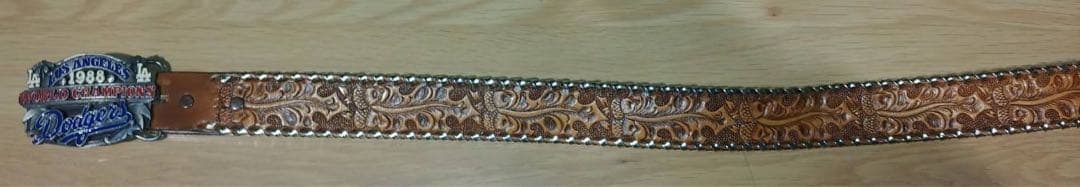 新品·88年LAドジャース·ワールドチャンプバックル付きベルト　32