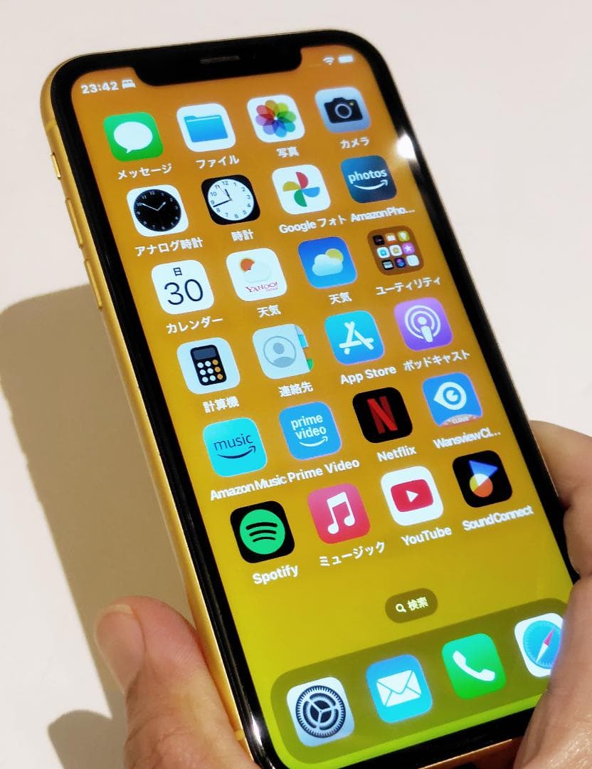 iPhone XR 【不具合箇所あり】128GB SIMフリー イエロー