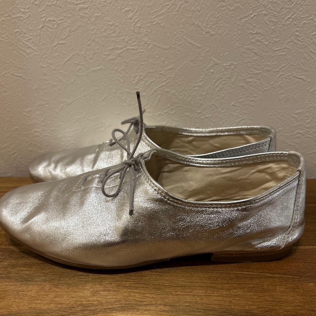 美品　Porselli × Steven Alan　ジャズシューズ　シルバー