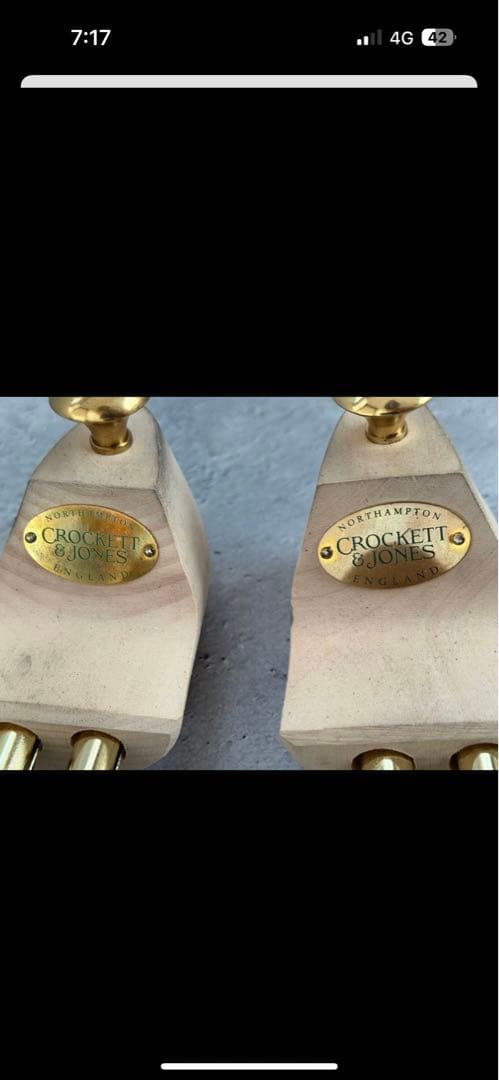 純正CROCKETT&JONES　SHOE　TREE サイズ7-7.5