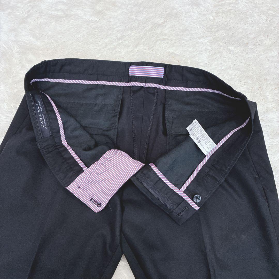 【美品】ZARA MAN ザラマン スーツ セットアップ ブラック 総柄 3L