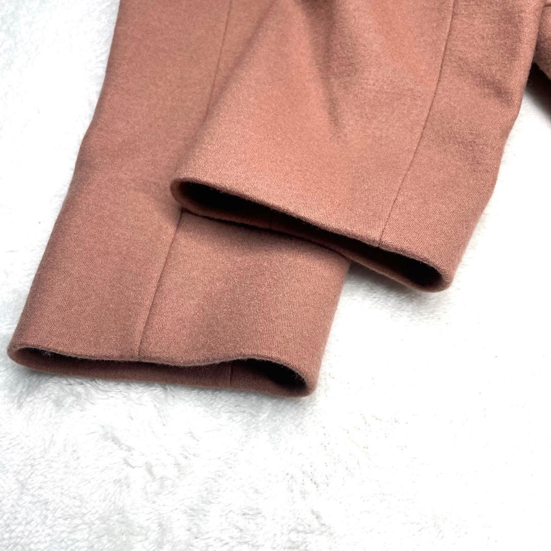【美品】23区 オンワード ロングコート Aライン ベルト ウール くすみピンク