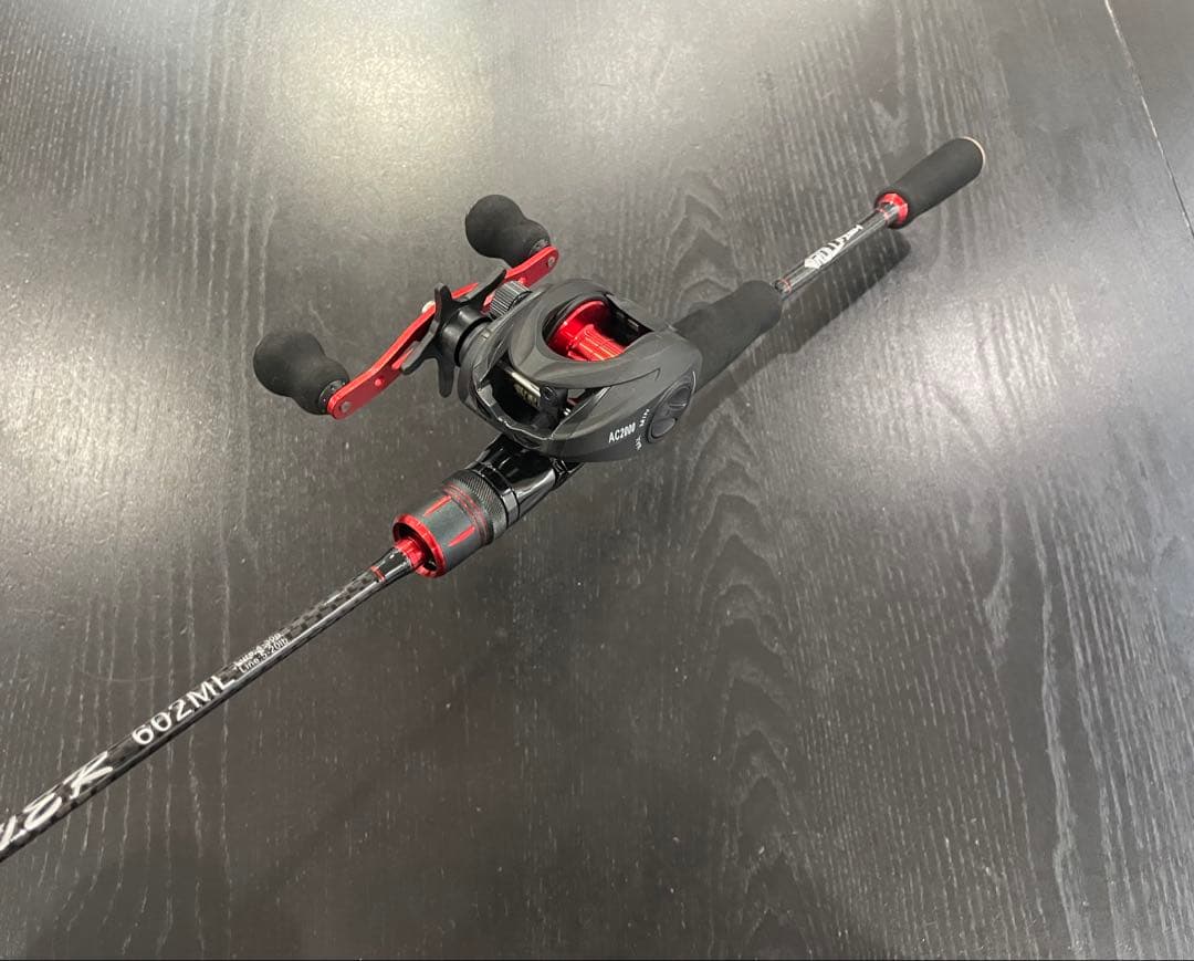 バス釣り2セット・ベイトロッド&リール(右巻)スピニングロッド&リール・ライン付