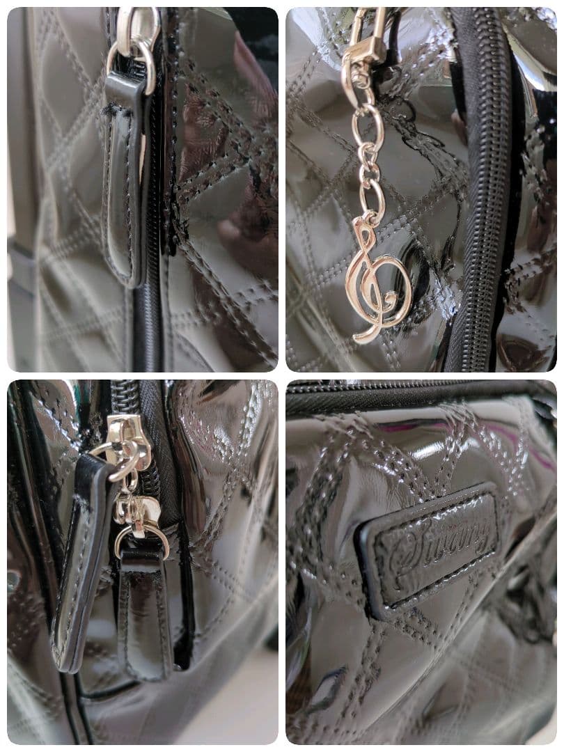 【美品】SWANY キャリーケース　キルティング　エナメル調　多収納　機内持込み