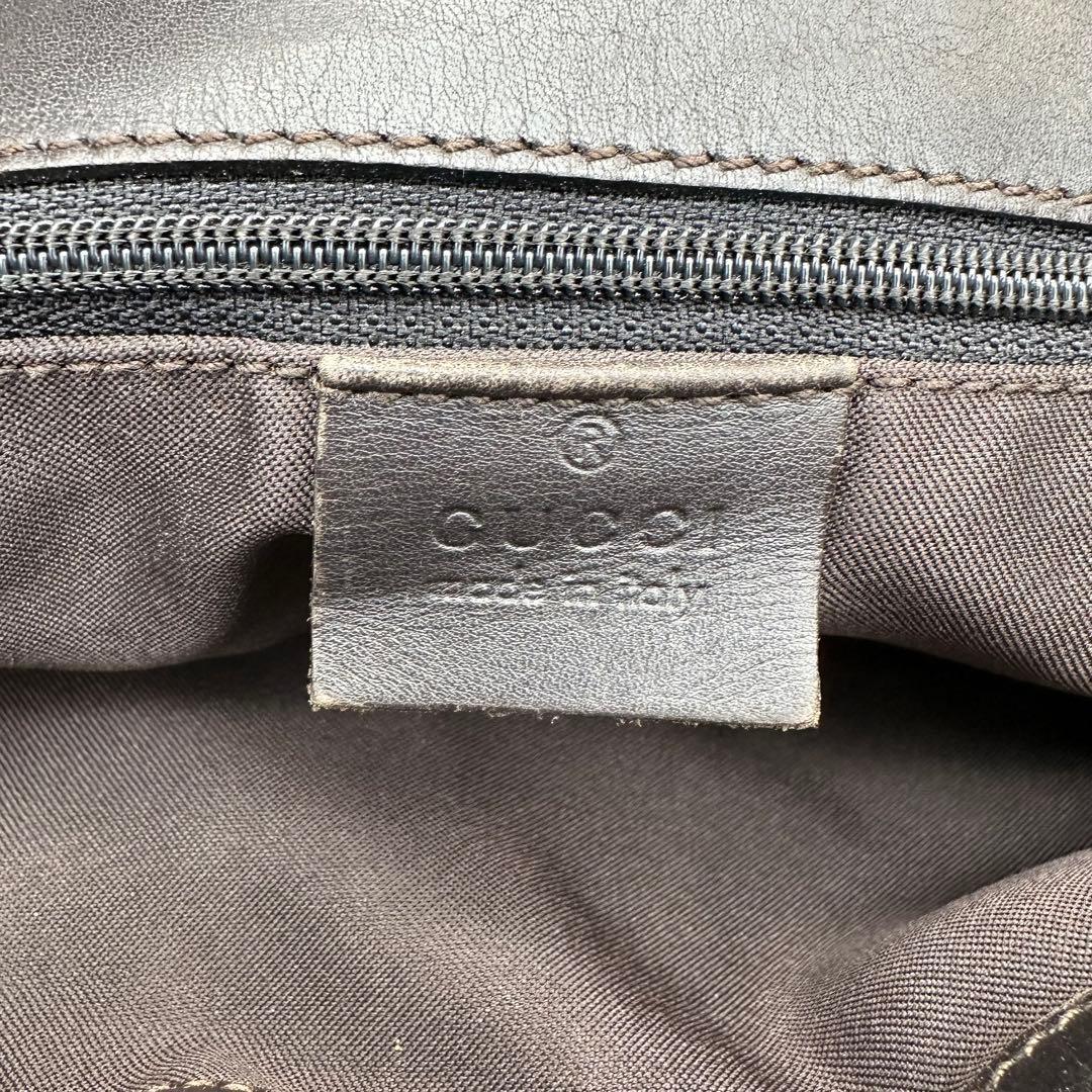 ✨美品✨グッチ　トートバッグ　GG柄　GGキャンバス　金具　キャンバス　ベージュ