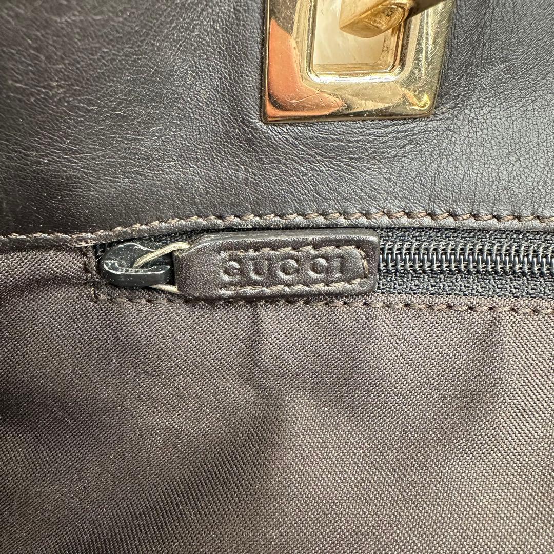 ✨美品✨グッチ　トートバッグ　GG柄　GGキャンバス　金具　キャンバス　ベージュ