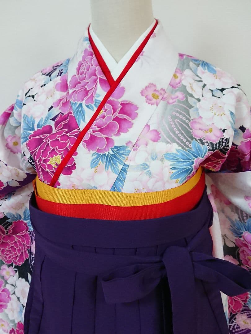 草餅 振袖 帯 袴 3点セット