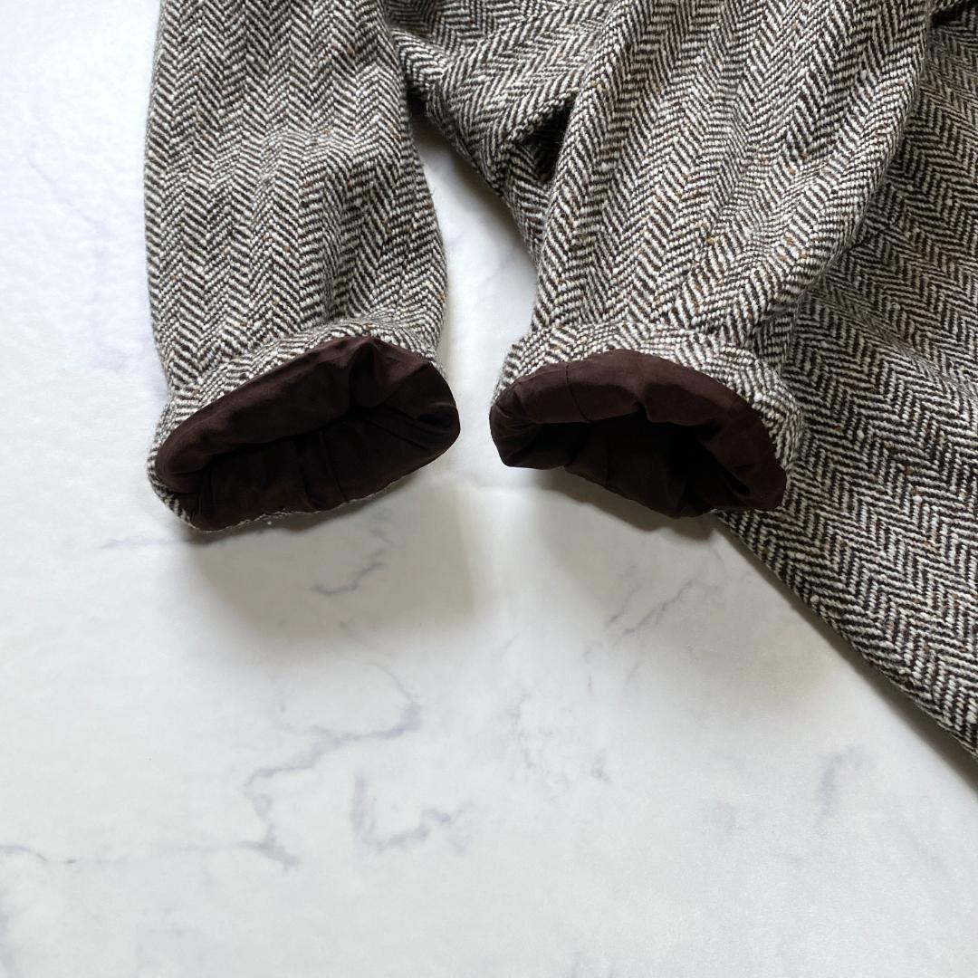 美品✨マディソンブルー ヘリンボーン ツイード生地 ガウンコート 00