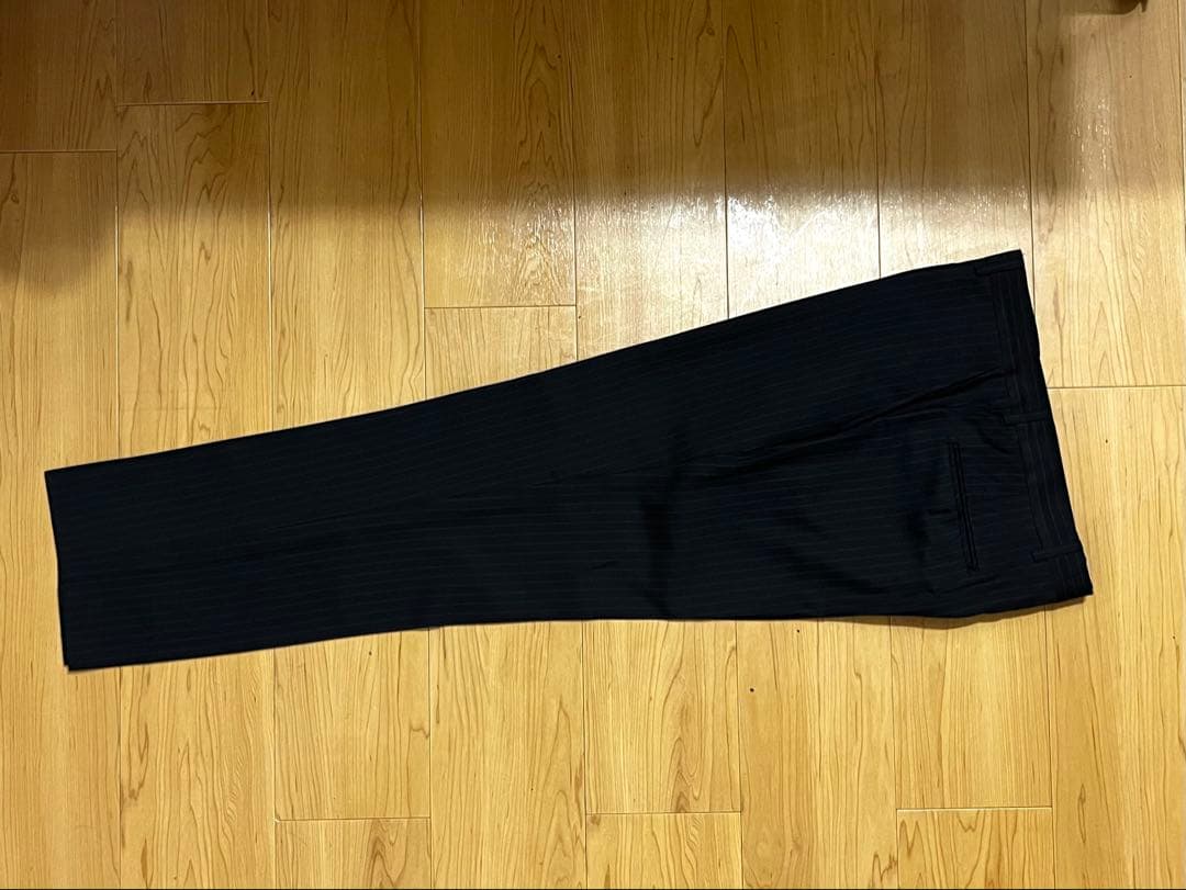 Paul Smithストライプ柄黒スーツ ポールスミス