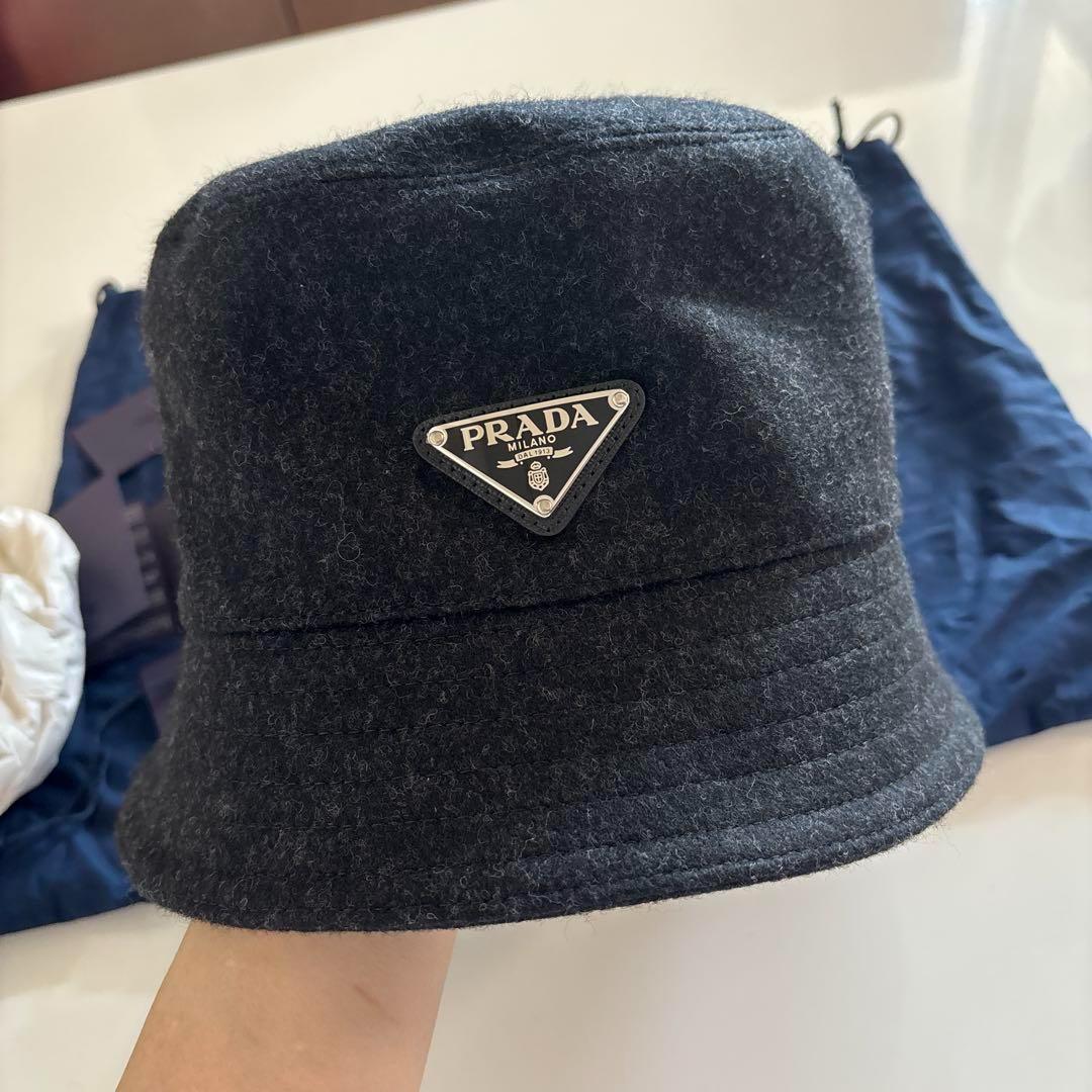 プラダ ウール バケットハット Mサイズ