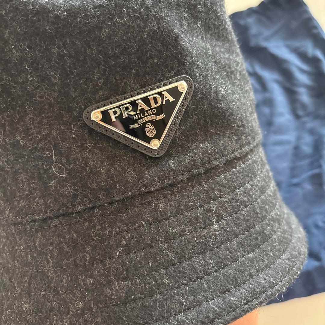 プラダ ウール バケットハット Mサイズ