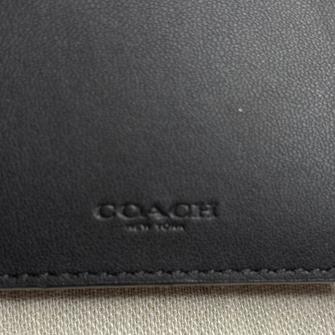 未使用♡COACHコーチシグネチャーマネークリップ折り財布